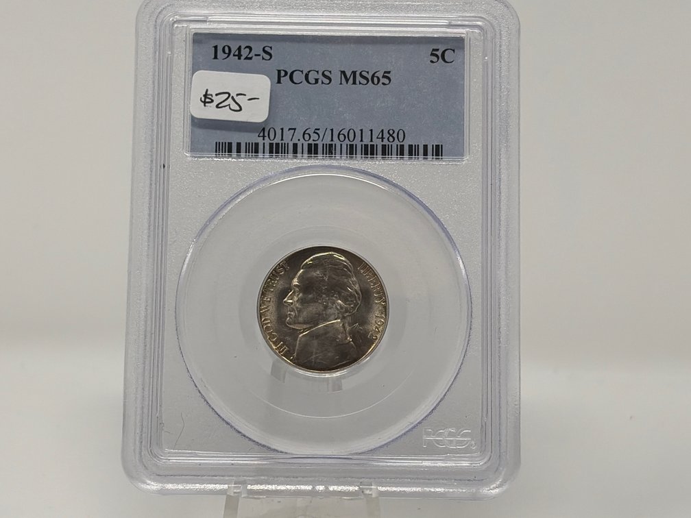 1942-S PCGS MS65 Jefferson Wartime Nickel