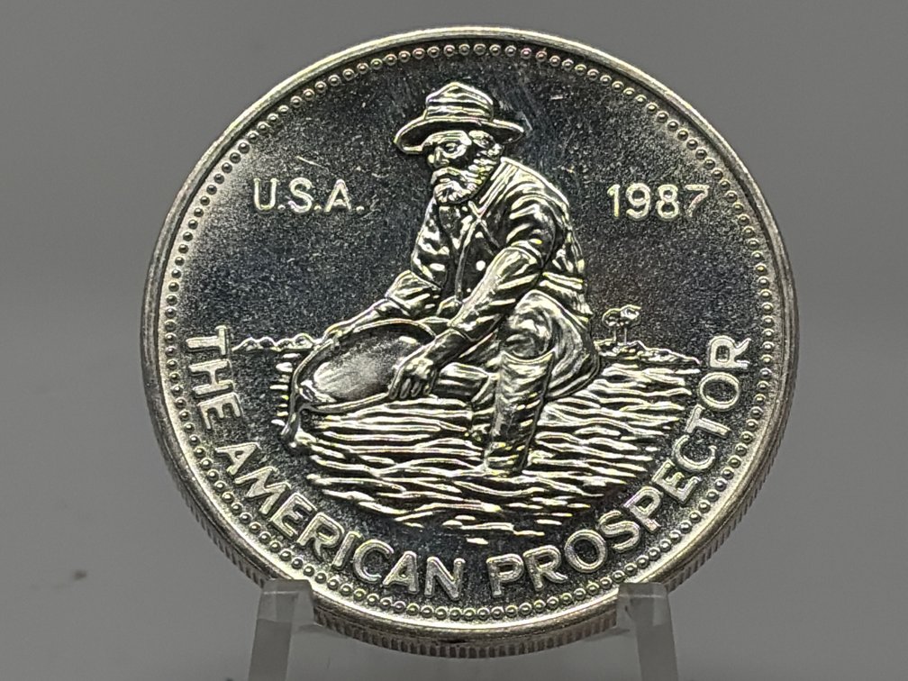 1987 Engelhard American Prospector Silver Round