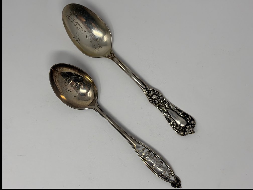 Sterling Silver Commemorative Souvenir Spoons - 24.75 Grams