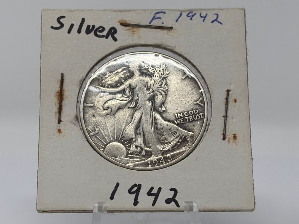 1942 United States Walking Liberty Half Silver Dollar