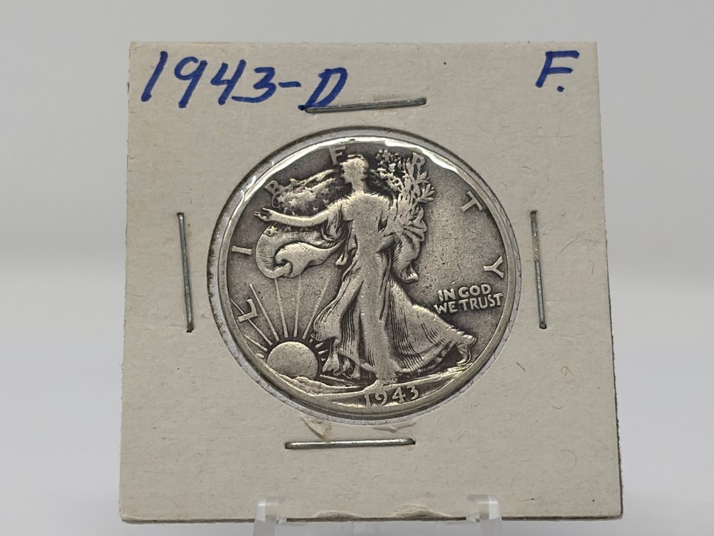 1943-D United States Walking Liberty Half Silver Dollar