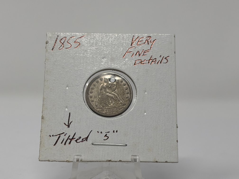 1855 United States Seated Liberty Dime
