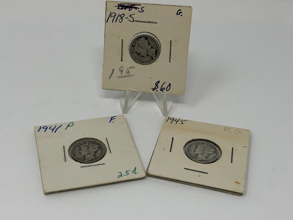 United States Mercury Dimes