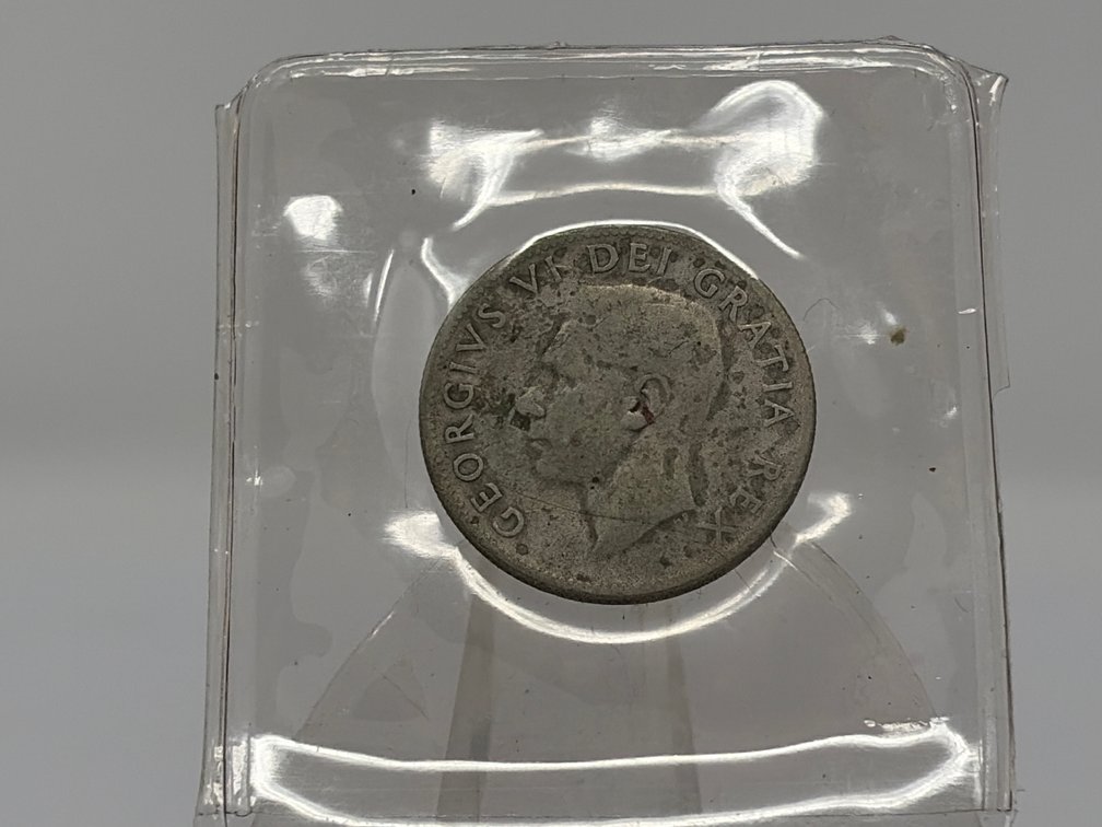 Canadian Silver Coin featuring the profile of King George VI