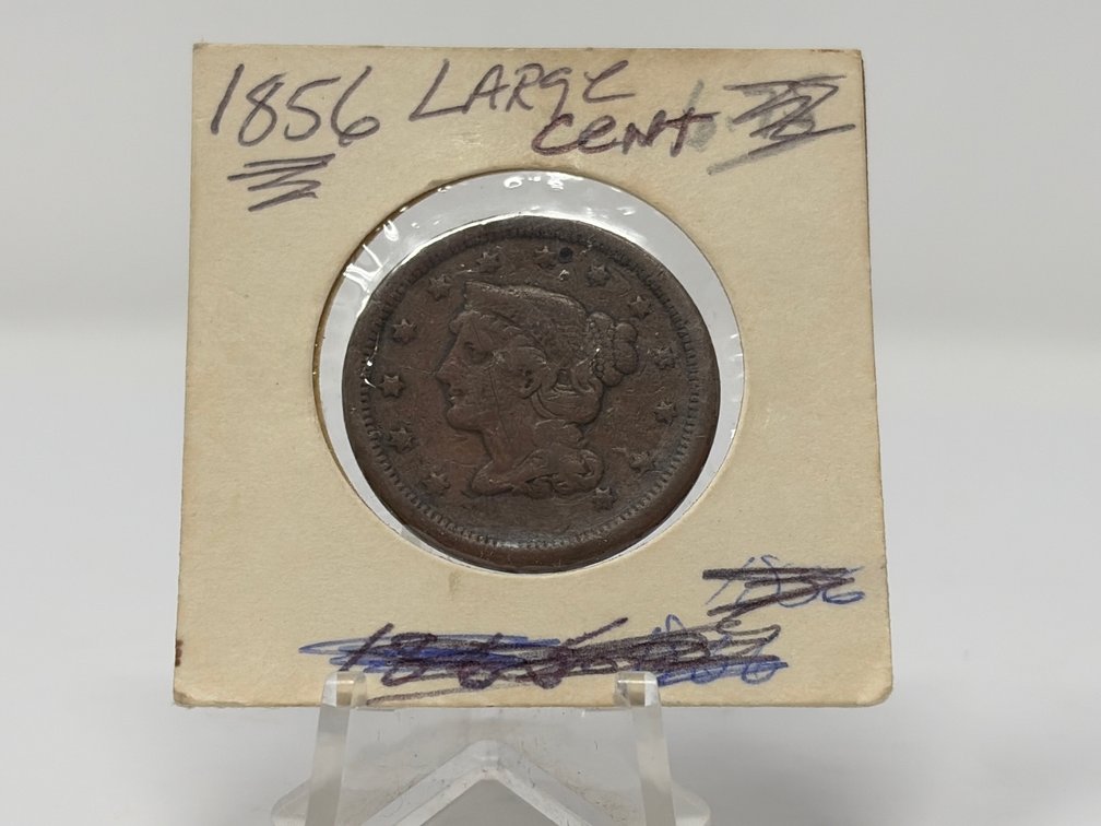 1856 United States Braided Hair Large Cent