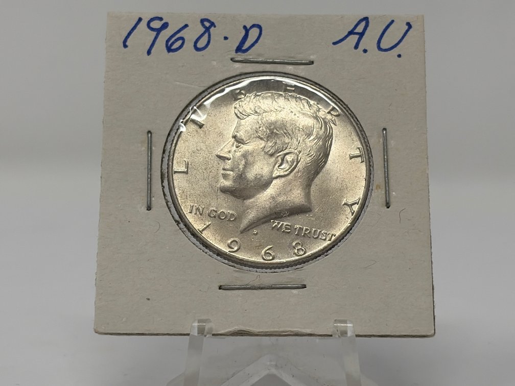 1968-D United States Kennedy Half Silver Dollar