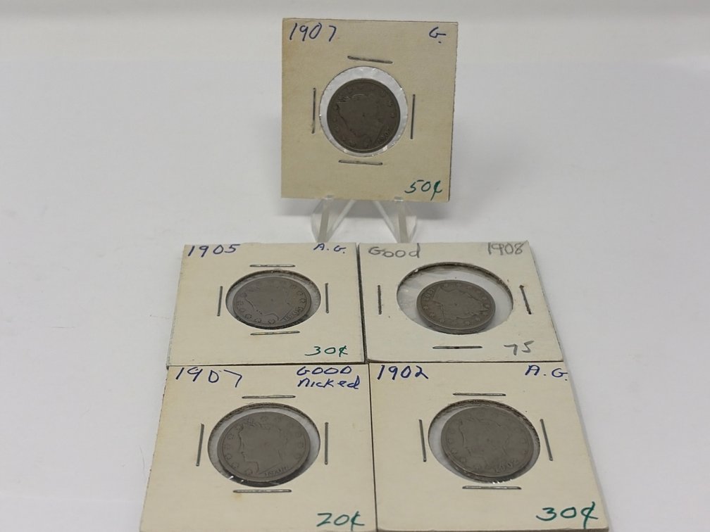 United States Liberty Head V-Nickels