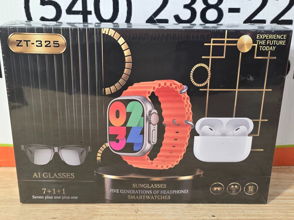 ZT-325 Smart Watch, Earbuds & Glasses Bundle (sealed)