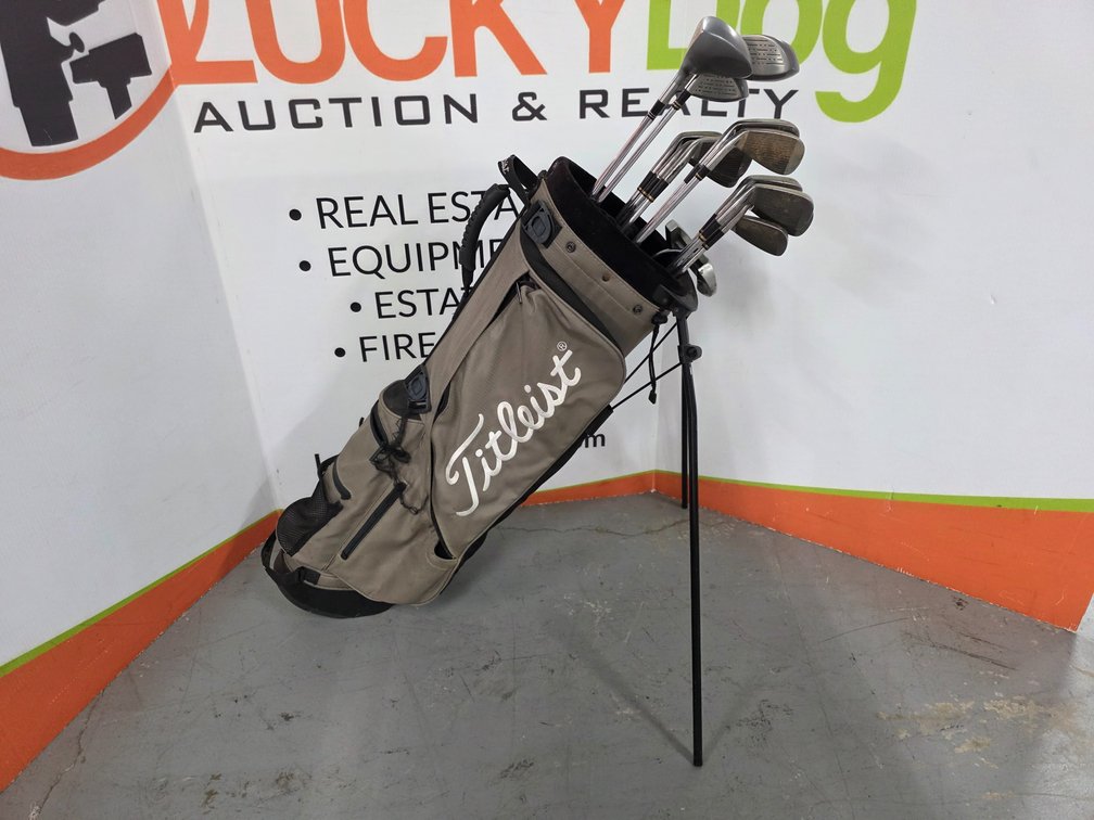 Titleist Golf Stand Bag with King Snake Clubs