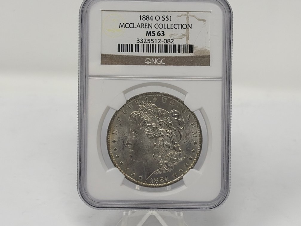1884-O Morgan Silver Dollar NGC MS 63