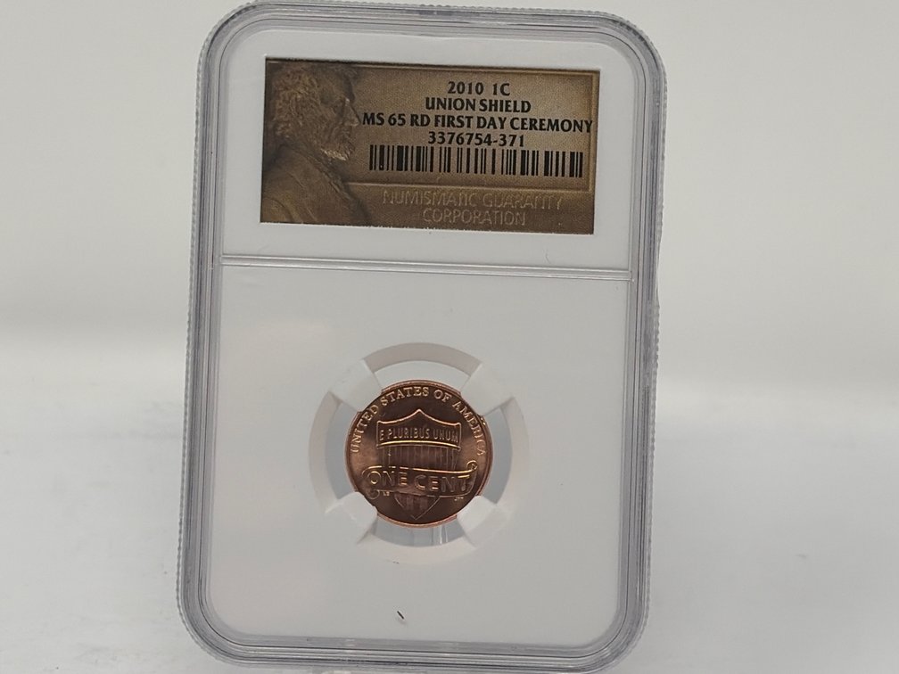 2010 NGC MS 65 RD First Day Ceremony Lincoln Cent