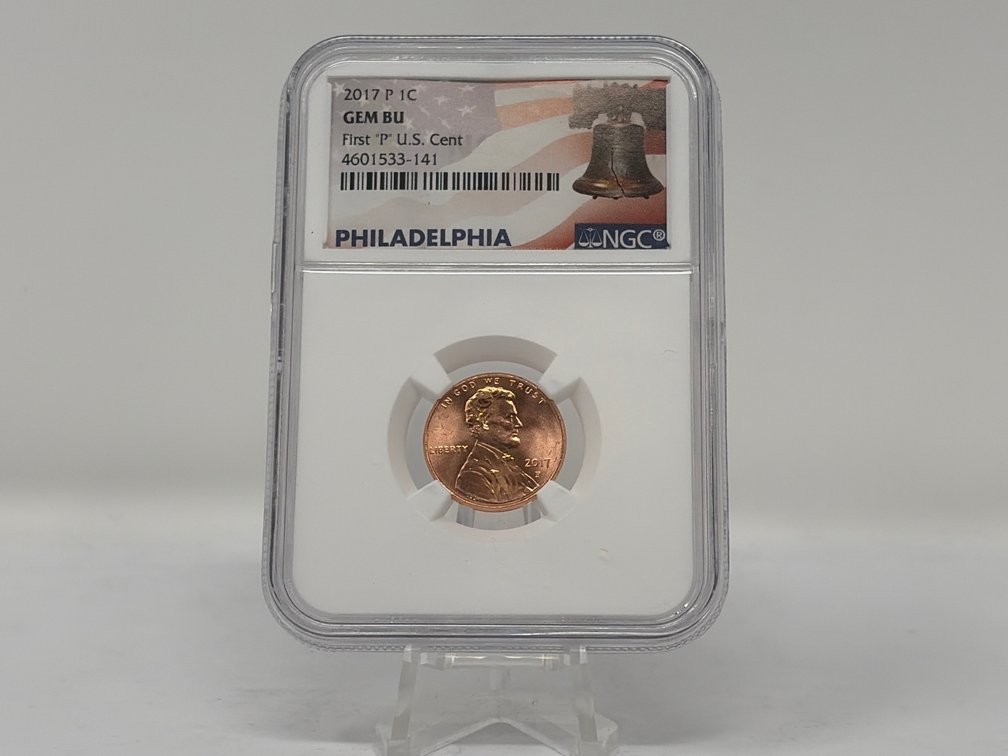 NGC Encapsulated 2017-P Lincoln Shield Cent