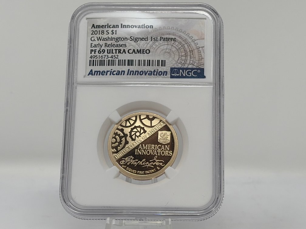 NGC Graded 2018-S American Innovation $1 Coin