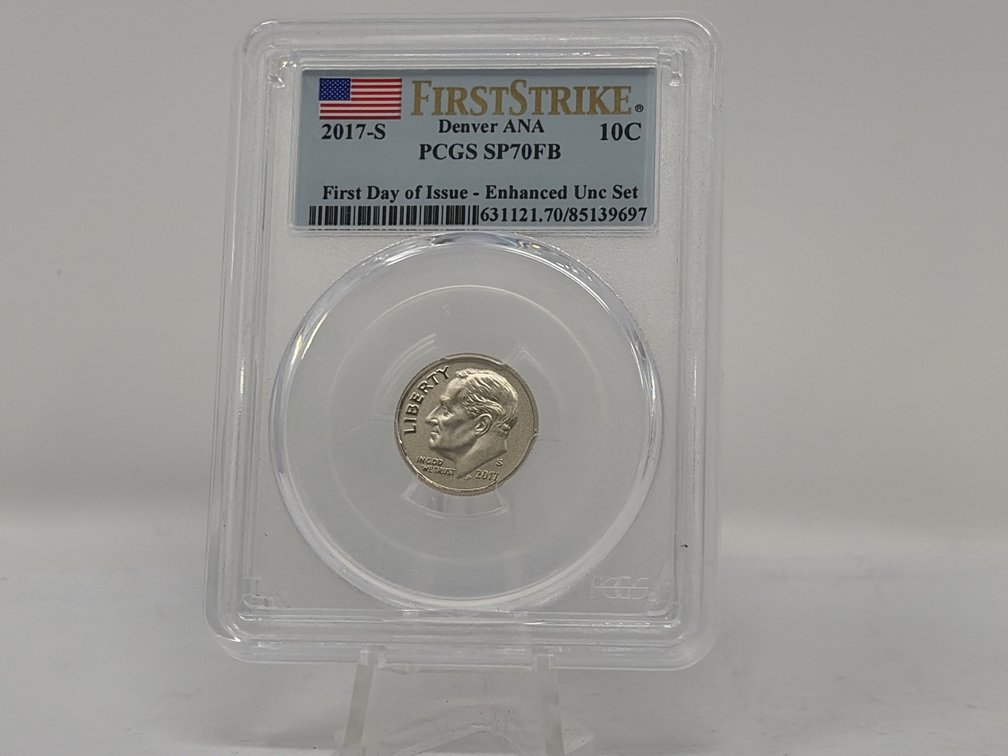 2017-S Roosevelt Dime PCGS SP70FB