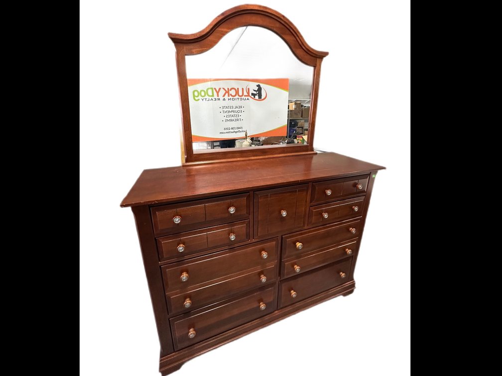 Vaughan Bassett Furniture Co Warm Cherry Triple Dresser - 48” L x 18” D x 44” H