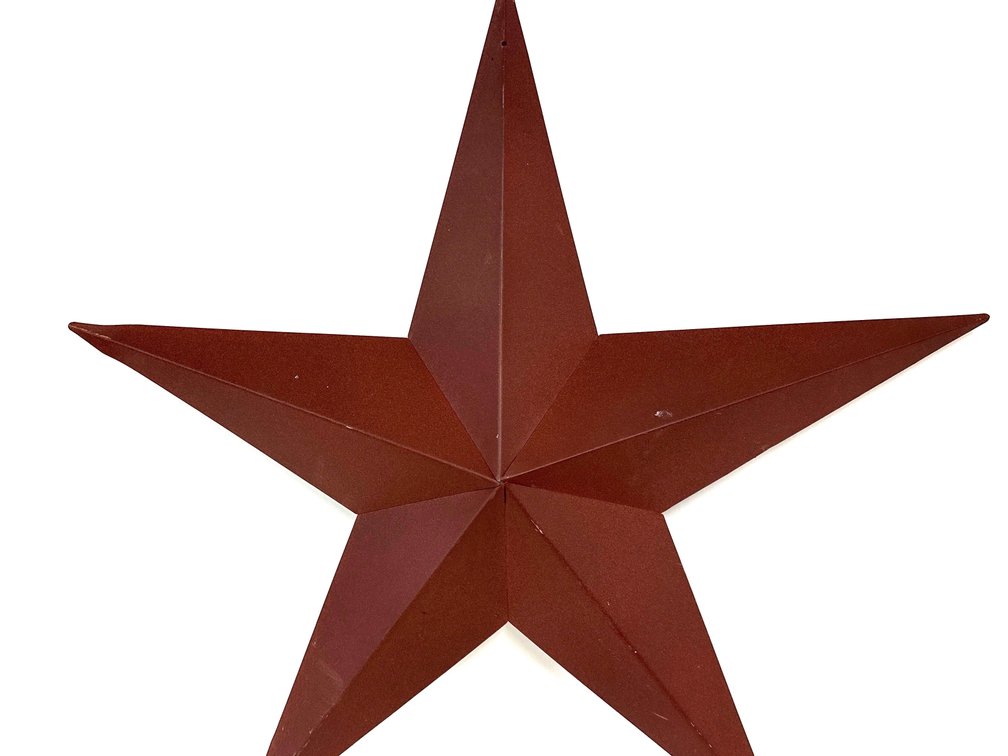 Painted Metal Barn Star - 36” x 36”