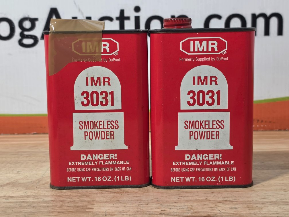 IMR 3031 Smokeless Powder (1) Unused 1Lb Container (1) Container and Contents Weighs 402 Grams