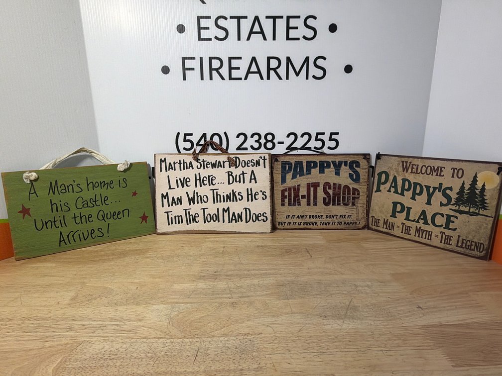 Decorative Novelty Wooden Signs- 11”x7”, 11.5”x 8.5” 10”x8”, and 10”x 8.5”