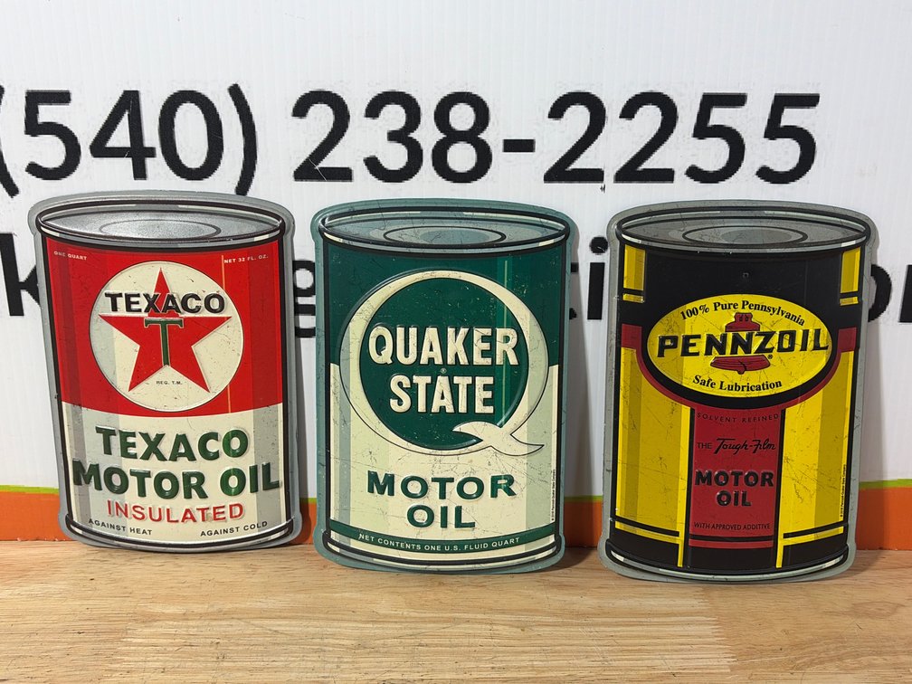 Motor Oil Metal Signs- 8.5”x 5.5”