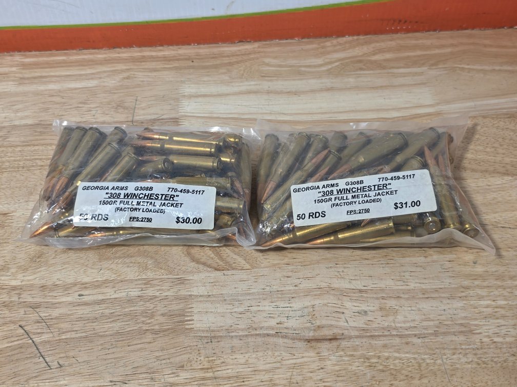 Georgia Arms .308 Winchester 150Gr FMJ (100) Rounds
