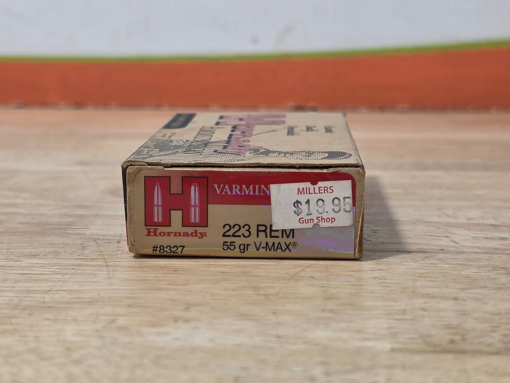 Hornady 223 Rem 55Gr VMax (1) Box of 20