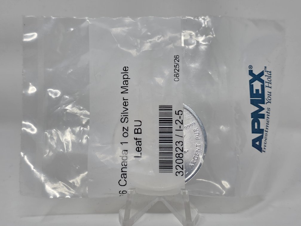 2026 Canada 1 Oz .999 Silver Maple Leaf - Sealed in APMEX Wrap