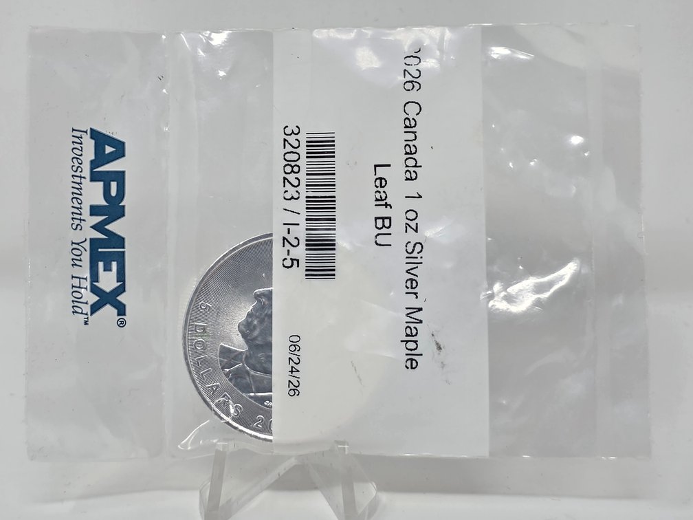 2026 Canada 1 Oz .999 Silver Maple Leaf - Sealed in APMEX Wrap