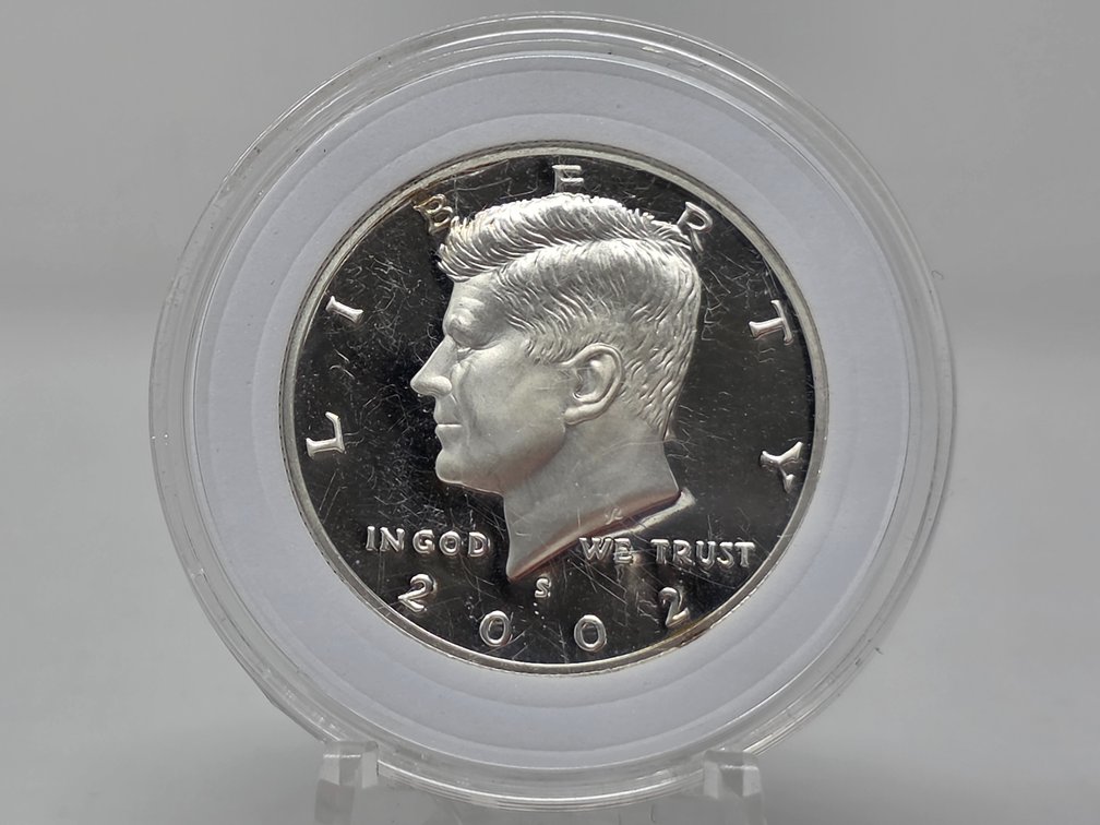 2002-S Kennedy Proof Silver Half Dollar w/ Capsule