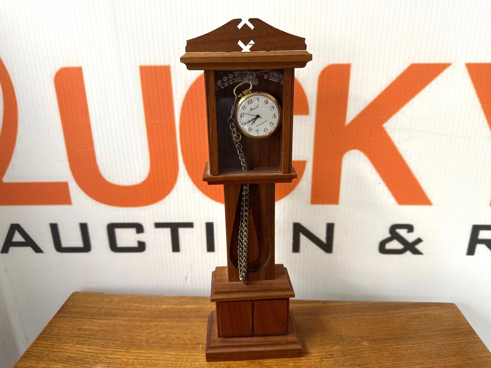 Marcel Pocket Watch with Grandfather Clock Display Stand