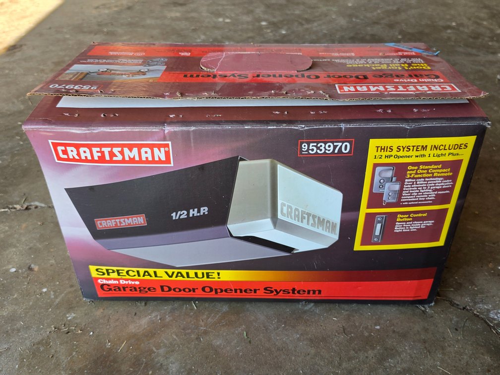 Craftsman 1/2HP Chain Drive Garage Door Opener - Appears Unused
