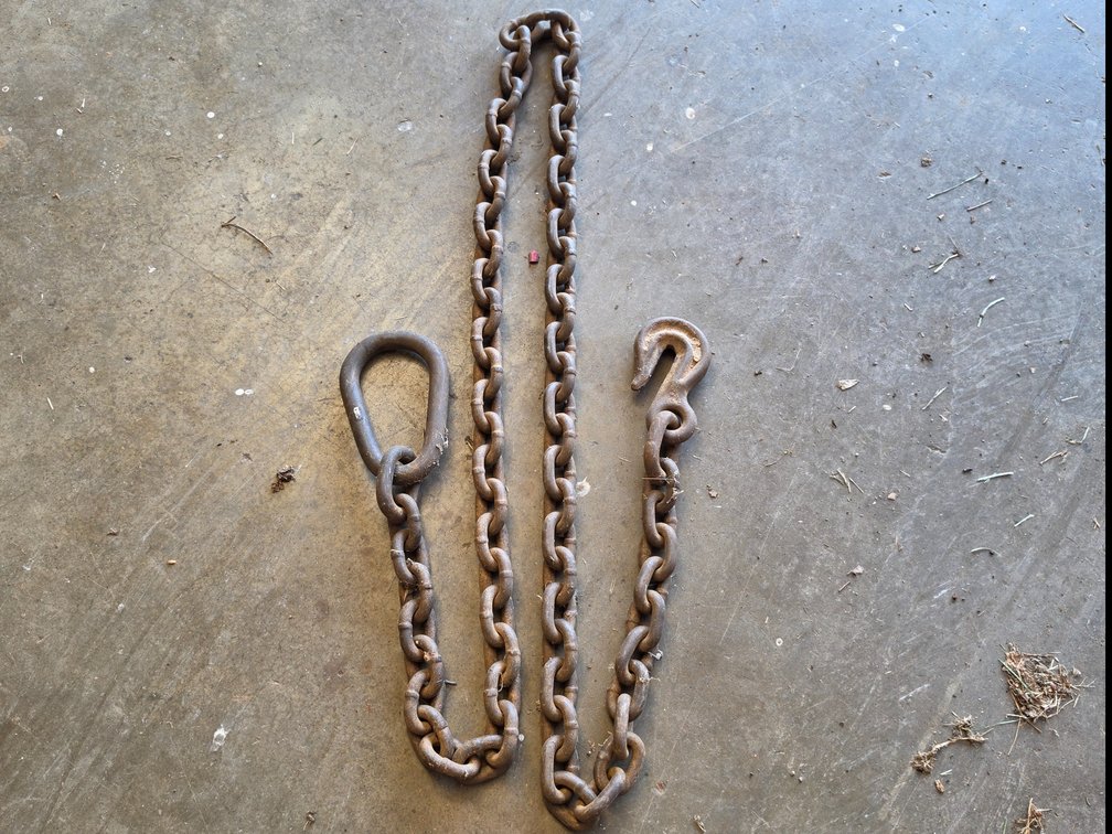 Heavy Duty Single Leg Chain Sling - Measures 10' Long