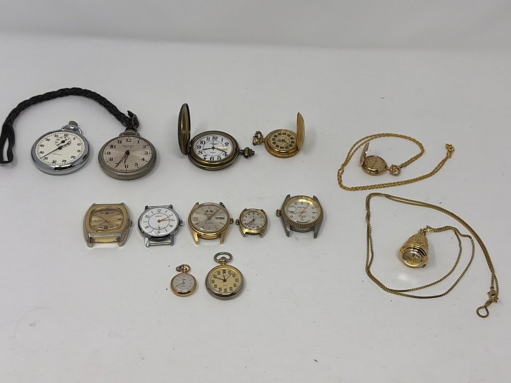Pocket Watches, Wristwatch Heads, and Pendant Watches