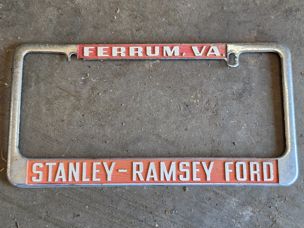 Stanley-Ramsey Ford Antique Licsense Plate Cover