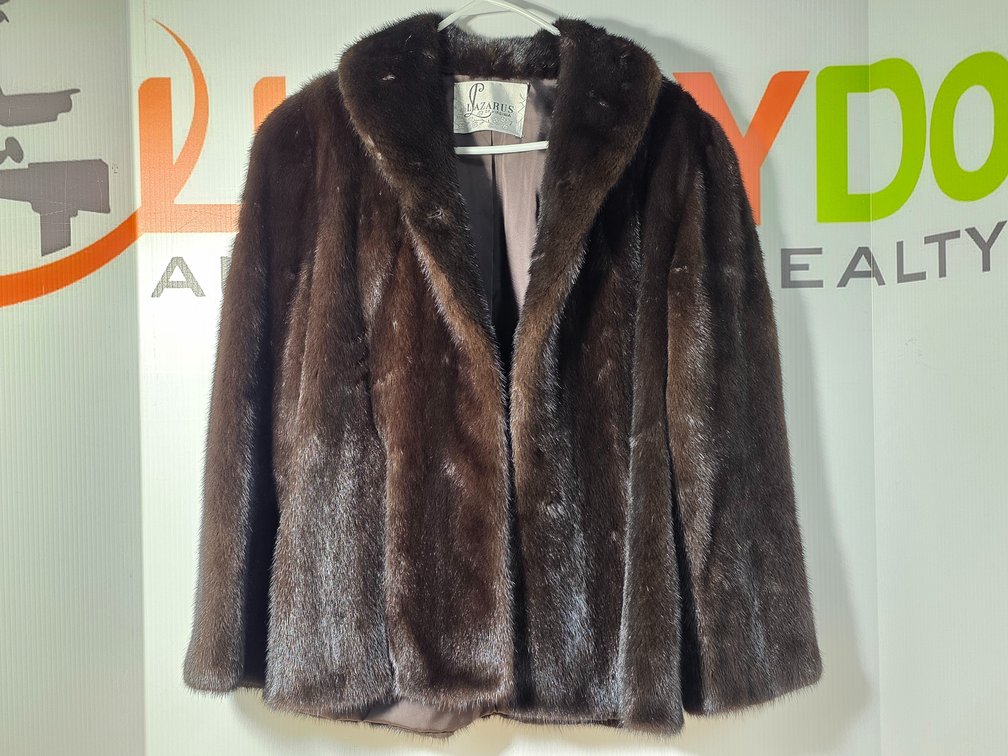 Lazarus of Virginia Dark Brown Mink Fur Coat