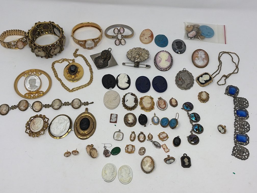 Cameo Jewelry Collection and Loose Cameo Cabochons
