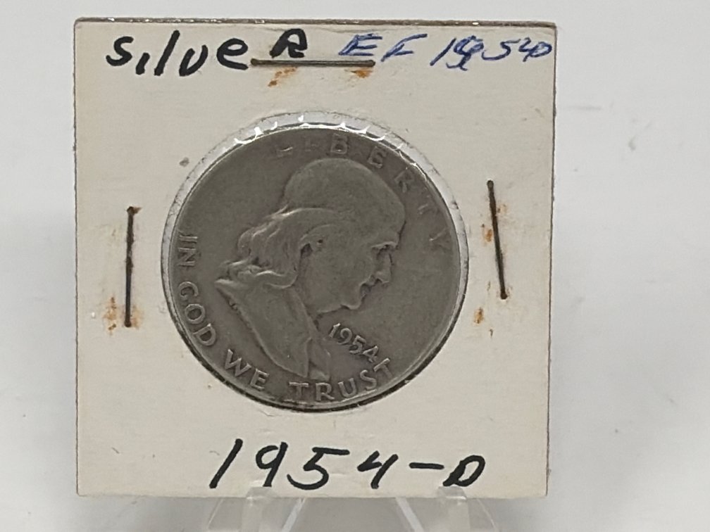 1954 United States Franklin Half Dollar Coin