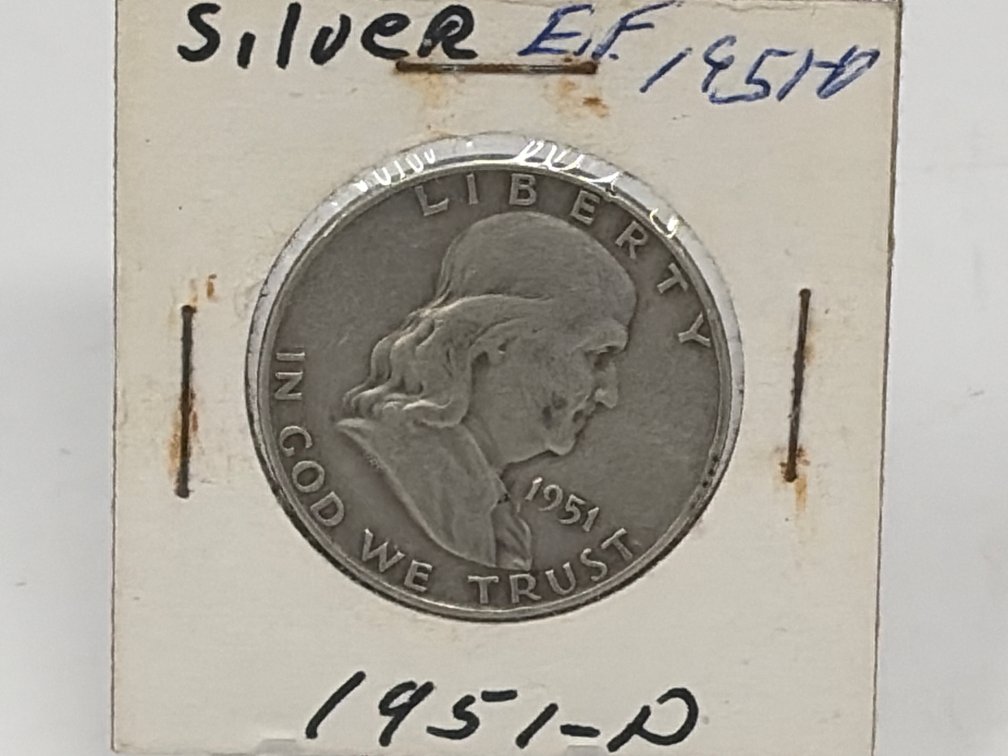 1951 Franklin Half Dollar Coin