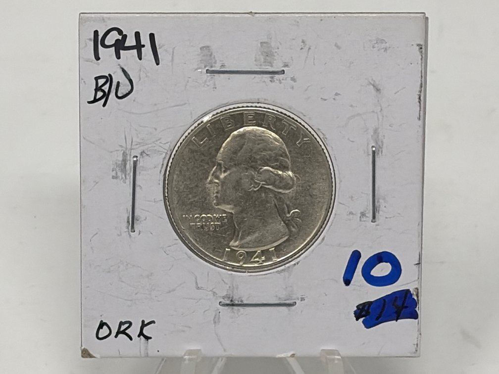 1941 Washington Quarter Dollar Coin