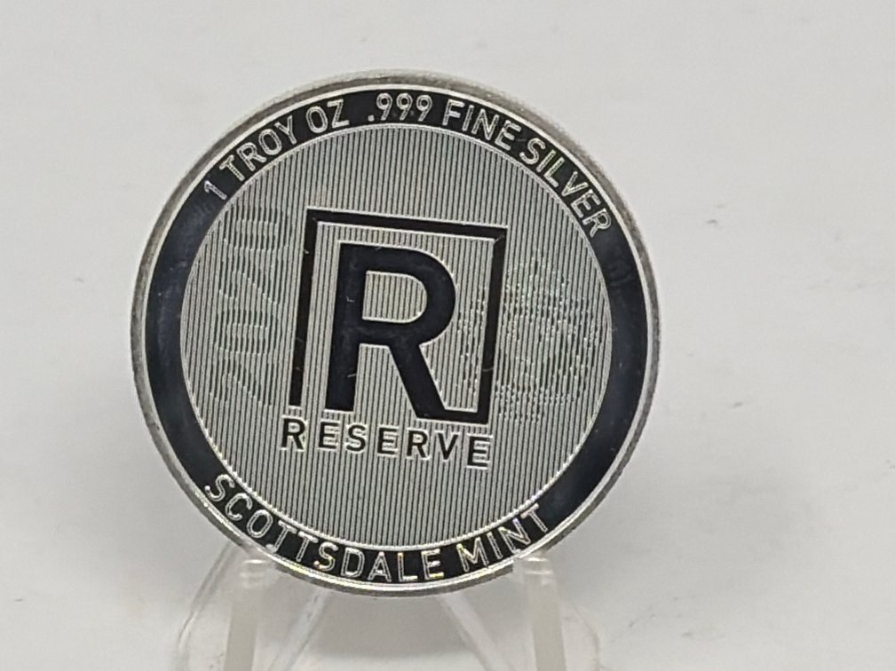 Scottsdale Mint Reserve 1 Troy Oz .999 Fine Silver Round