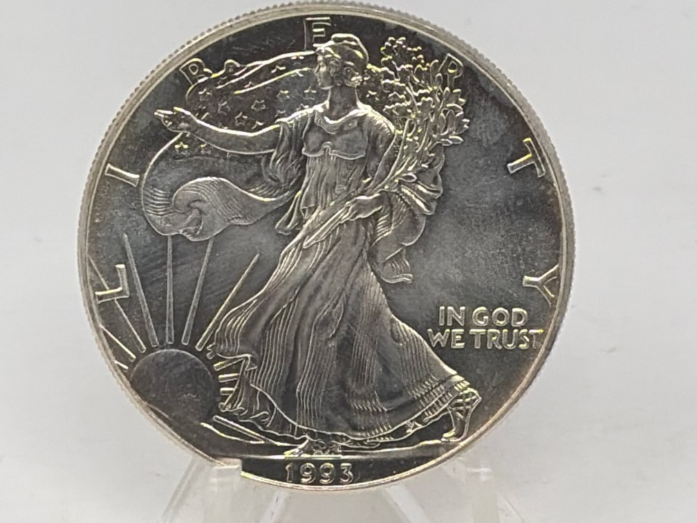 1993 United States 1 oz Fine Silver One Dollar Coin