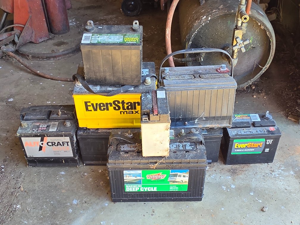 (9) Scrap Batteries