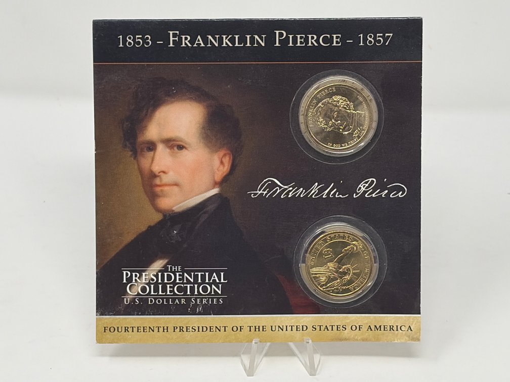 Franklin Pierce Presidential Dollar Card and Commemorative Panel