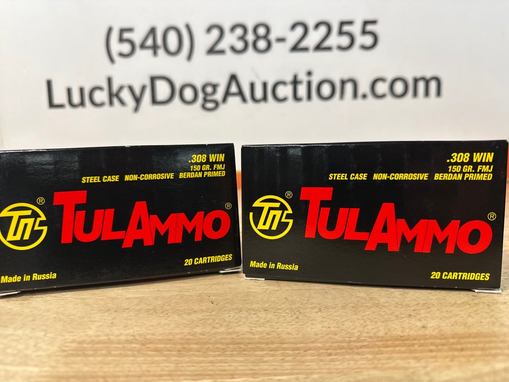 TulAmmo .308 Win 150 Gr. FMJ Steel Case Ammunition