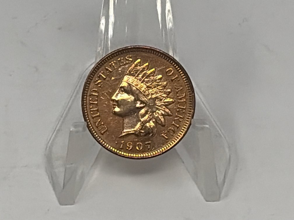 1907 United States Indian Head One Cent Coin