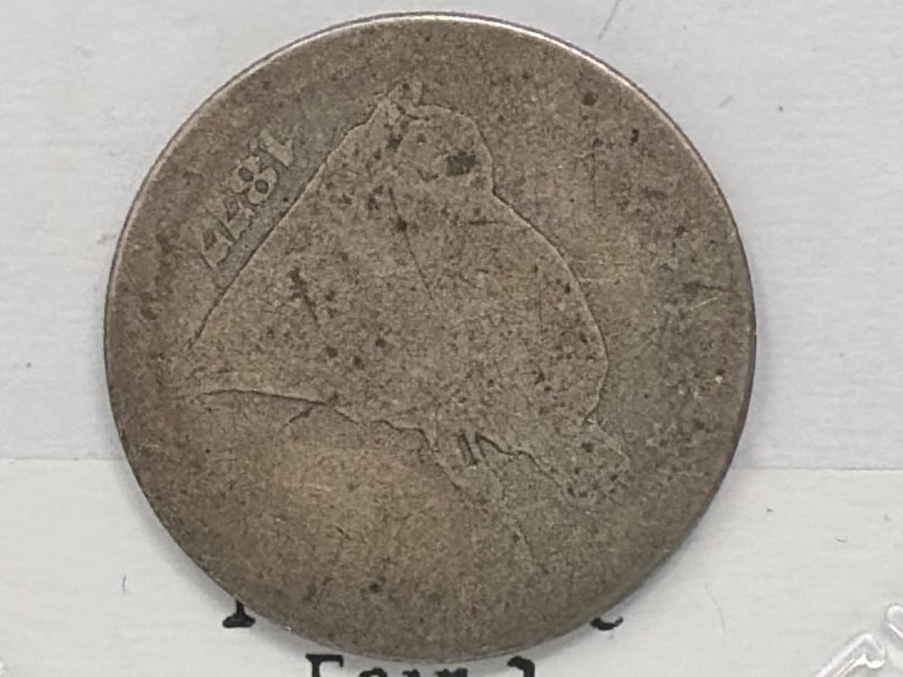 1877 Mexican Republic Metal Coin