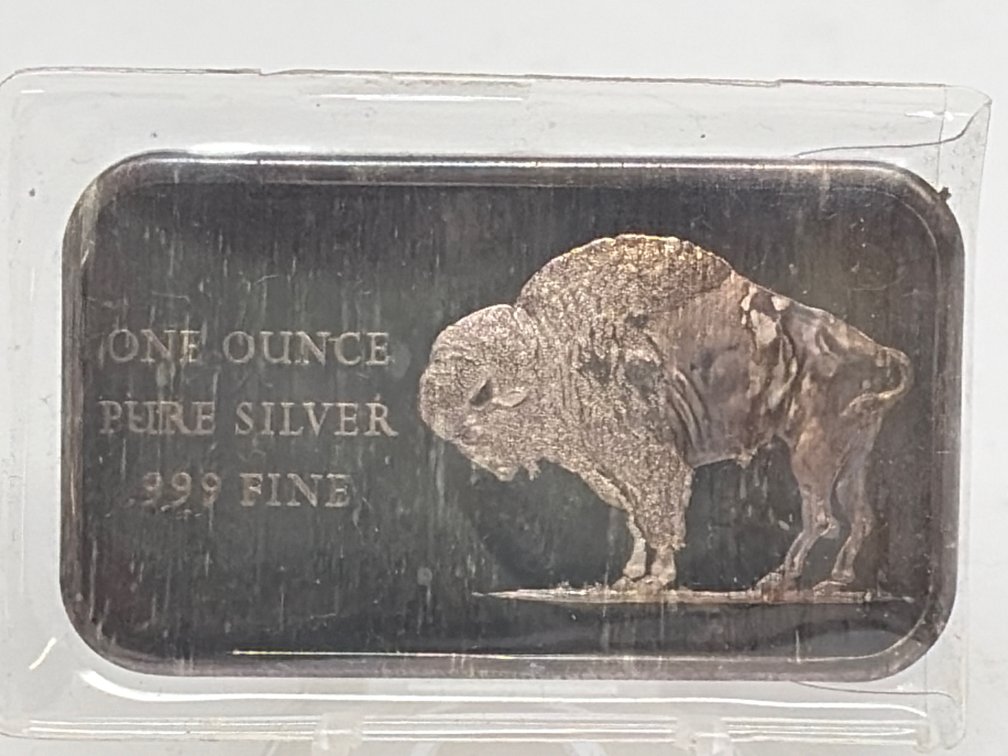 .999 Fine Silver Buffalo Bar and America Bi-Centennial Bar