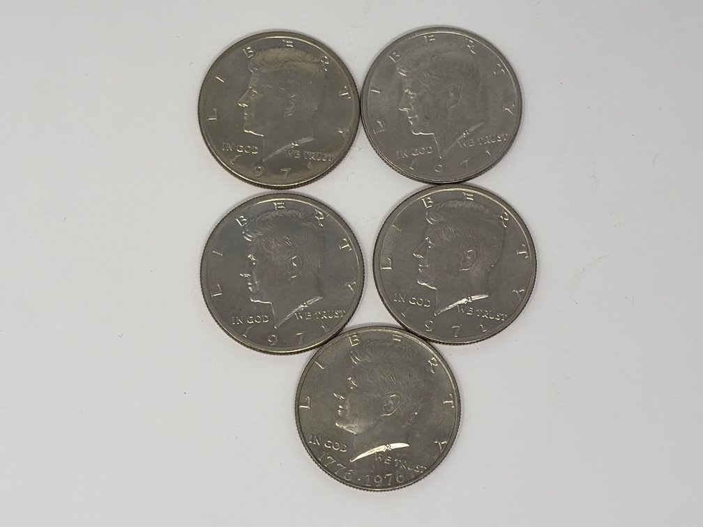 United States Kennedy Half Dollar Coins (5)