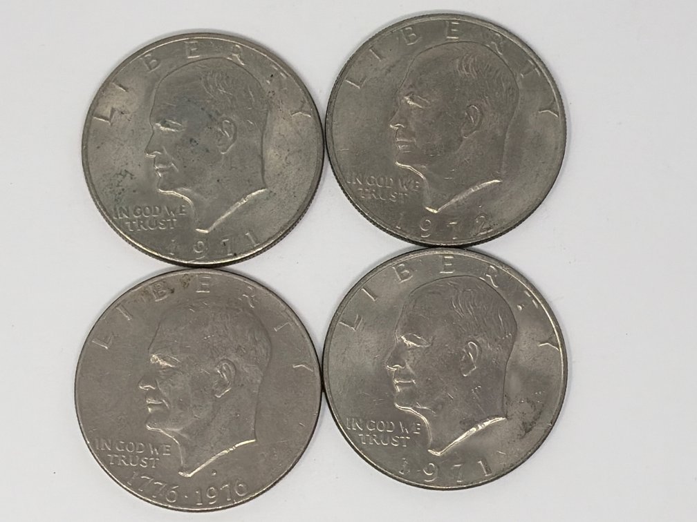 United States Eisenhower Dollar Coins (3)