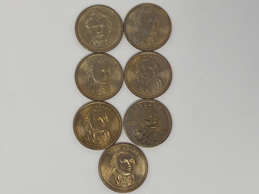 United States Presidential and Sacagawea Dollar Coins (7)