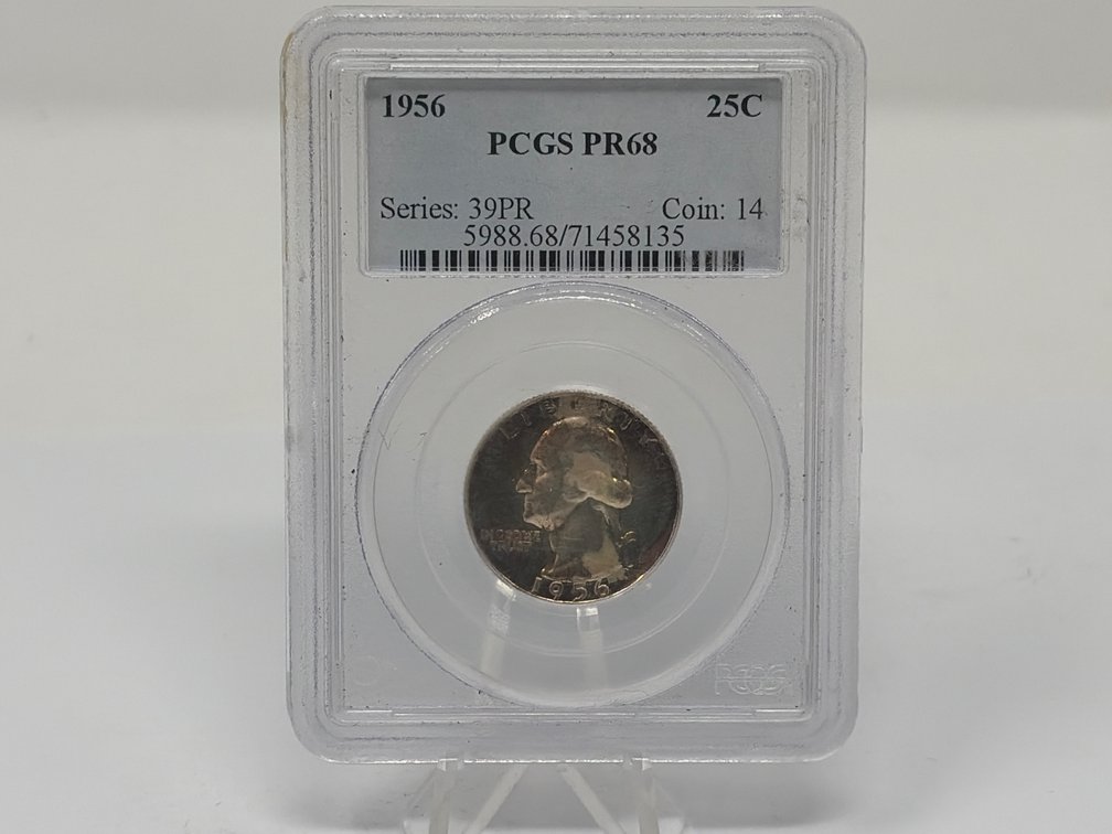 1956 Washington Quarter Dollar, PCGS PR68
